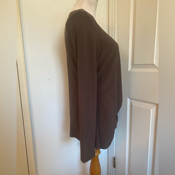 SOLD   Joseph Ribkoff Mocha Ruched Front - Picture 4 of 10